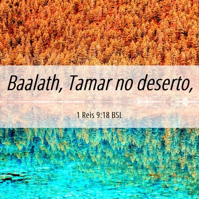 Picture 06 - 1 Reis 9:18 BSL - Baalath, Tamar no - Bible Verse Picture