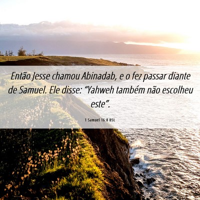 Picture 06 - 1 Samuel 16:8 BSL - Então Jesse chamou Abinadab, e o fez passar - Bible Verse Picture