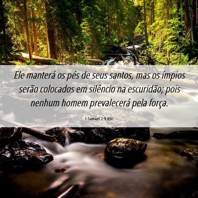 Picture 06 - 1 Samuel 2:9 BSL - Ele manterá os pés de seus santos, mas os - Bible Verse Picture