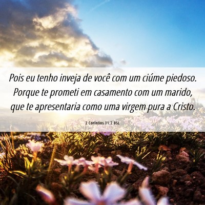 Picture 06 - 2 Coríntios 11:2 BSL - Pois eu tenho inveja de você com um ciúme - Bible Verse Picture