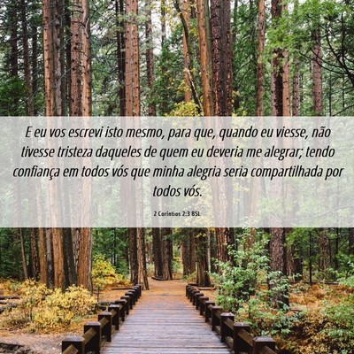 Picture 06 - 2 Coríntios 2:3 BSL - E eu vos escrevi isto mesmo, para que, quando eu - Bible Verse Picture