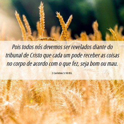 Picture 06 - 2 Coríntios 5:10 BSL - Pois todos nós devemos ser revelados diante do - Bible Verse Picture