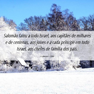 Picture 06 - 2 Crônicas 1:2 BSL - Salomão falou a todo Israel, aos capitães de - Bible Verse Picture