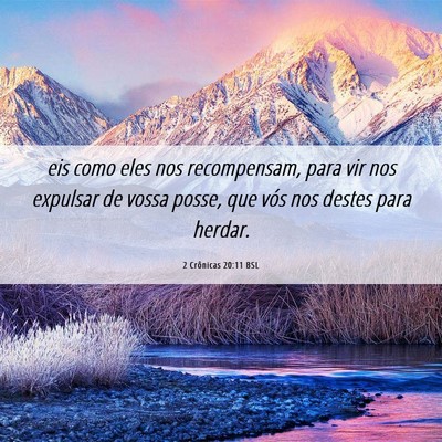 Picture 06 - 2 Crônicas 20:11 BSL - eis como eles nos recompensam, para vir nos - Bible Verse Picture