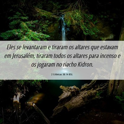 Picture 06 - 2 Crônicas 30:14 BSL - Eles se levantaram e tiraram os altares que - Bible Verse Picture