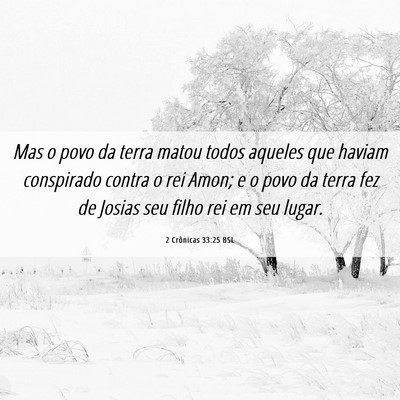 Picture 06 - 2 Crônicas 33:25 BSL - Mas o povo da terra matou todos aqueles que - Bible Verse Picture