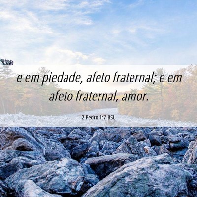 Picture 06 - 2 Pedro 1:7 BSL - e em piedade, afeto fraternal; e em afeto - Bible Verse Picture