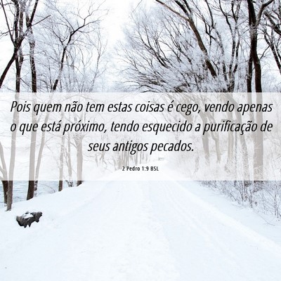 Picture 06 - 2 Pedro 1:9 BSL - Pois quem não tem estas coisas é cego, vendo - Bible Verse Picture