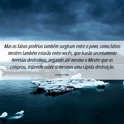 Picture 06 - 2 Pedro 2:1 BSL - Mas os falsos profetas também surgiram entre o - Bible Verse Picture