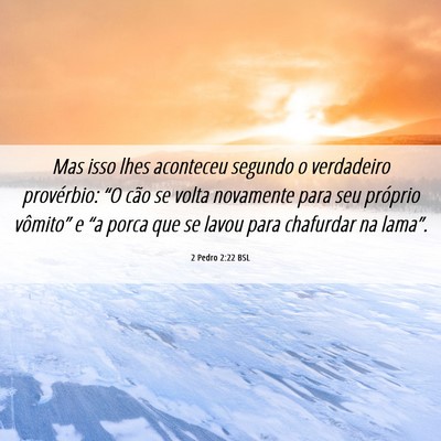 Picture 06 - 2 Pedro 2:22 BSL - Mas isso lhes aconteceu segundo o verdadeiro - Bible Verse Picture