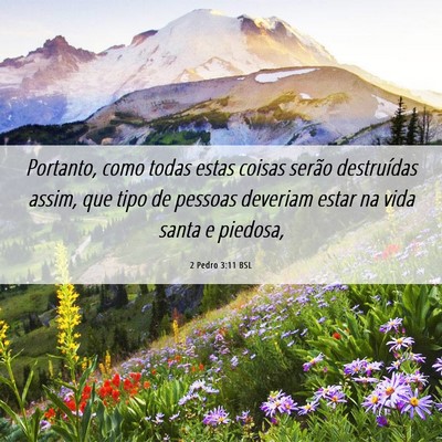 Picture 06 - 2 Pedro 3:11 BSL - Portanto, como todas estas coisas serão - Bible Verse Picture