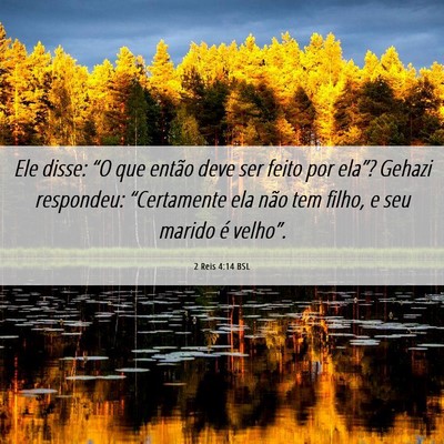 Picture 06 - 2 Reis 4:14 BSL - Ele disse: “O que então deve ser feito por - Bible Verse Picture