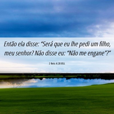 Picture 06 - 2 Reis 4:28 BSL - Então ela disse: “Será que eu lhe pedi um - Bible Verse Picture