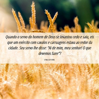 Picture 06 - 2 Reis 6:15 BSL - Quando o servo do homem de Deus se levantou cedo - Bible Verse Picture