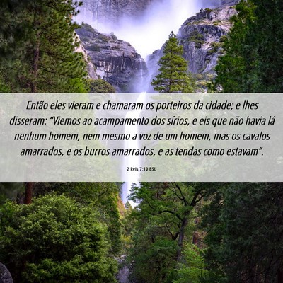 Picture 06 - 2 Reis 7:10 BSL - Então eles vieram e chamaram os porteiros da - Bible Verse Picture