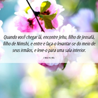 Picture 06 - 2 Reis 9:2 BSL - Quando você chegar lá, encontre Jehu, filho de - Bible Verse Picture