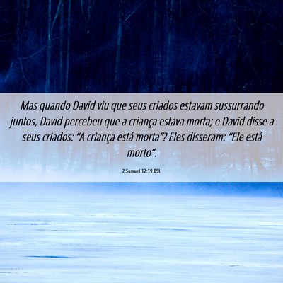 Picture 06 - 2 Samuel 12:19 BSL - Mas quando David viu que seus criados estavam - Bible Verse Picture