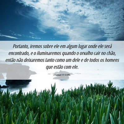 Picture 06 - 2 Samuel 17:12 BSL - Portanto, iremos sobre ele em algum lugar onde - Bible Verse Picture