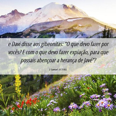 Picture 06 - 2 Samuel 21:3 BSL - e Davi disse aos gibeonitas: “O que devo fazer - Bible Verse Picture