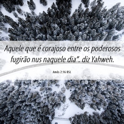 Picture 06 - Amós 2:16 BSL - Aquele que é corajoso entre os poderosos - Bible Verse Picture