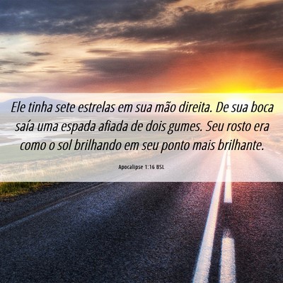 Picture 06 - Apocalipse 1:16 BSL - Ele tinha sete estrelas em sua mão direita. De - Bible Verse Picture