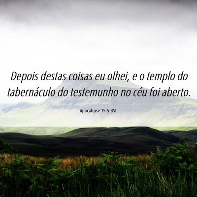 Picture 06 - Apocalipse 15:5 BSL - Depois destas coisas eu olhei, e o templo do - Bible Verse Picture