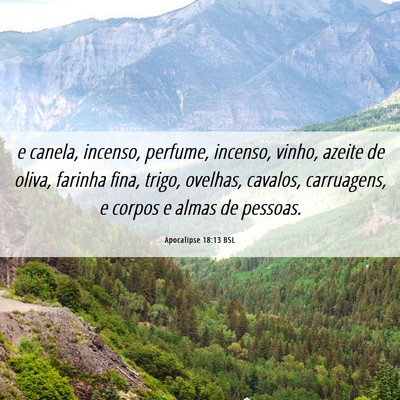 Picture 06 - Apocalipse 18:13 BSL - e canela, incenso, perfume, incenso, vinho, - Bible Verse Picture
