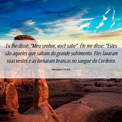 Picture 06 - Apocalipse 7:14 BSL - Eu lhe disse: “Meu senhor, você sabe”. Ele - Bible Verse Picture