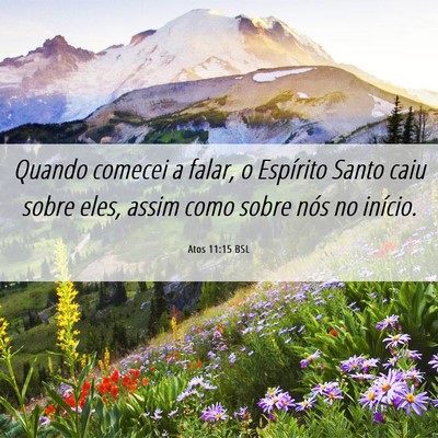 Picture 06 - Atos 11:15 BSL - Quando comecei a falar, o Espírito Santo caiu - Bible Verse Picture