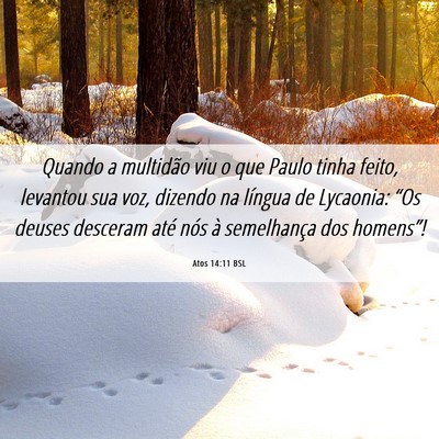 Picture 06 - Atos 14:11 BSL - Quando a multidão viu o que Paulo tinha feito, - Bible Verse Picture