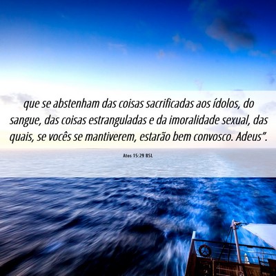 Picture 06 - Atos 15:29 BSL - que se abstenham das coisas sacrificadas aos - Bible Verse Picture