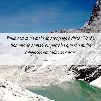 Picture 06 - Atos 17:22 BSL - Paulo estava no meio do Areópago e disse: - Bible Verse Picture