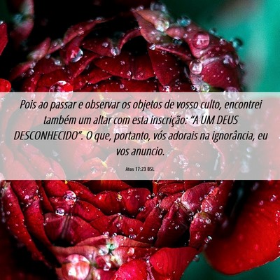 Picture 06 - Atos 17:23 BSL - Pois ao passar e observar os objetos de vosso - Bible Verse Picture