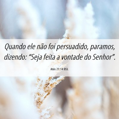 Picture 06 - Atos 21:14 BSL - Quando ele não foi persuadido, paramos, dizendo: - Bible Verse Picture