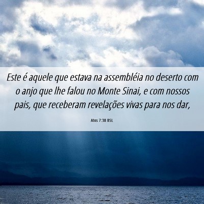 Picture 06 - Atos 7:38 BSL - Este é aquele que estava na assembléia no - Bible Verse Picture