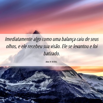 Picture 06 - Atos 9:18 BSL - Imediatamente algo como uma balança caiu de seus - Bible Verse Picture