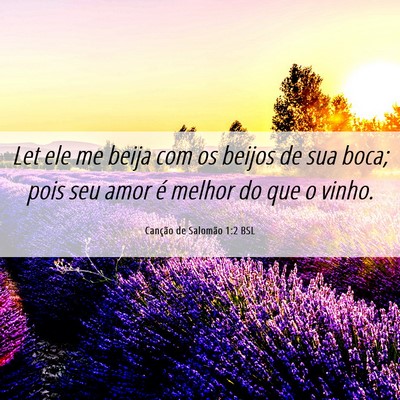 Picture 06 - Canção de Salomão 1:2 BSL - Let ele me beija com os beijos de sua boca; pois - Bible Verse Picture