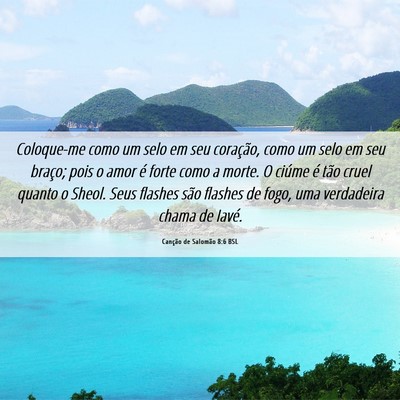 Picture 06 - Canção de Salomão 8:6 BSL - Coloque-me como um selo em seu coração, como um - Bible Verse Picture