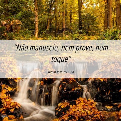 Picture 06 - Colossenses 2:21 BSL - “Não manuseie, nem prove, nem - Bible Verse Picture