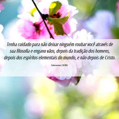 Picture 06 - Colossenses 2:8 BSL - Tenha cuidado para não deixar ninguém roubar - Bible Verse Picture