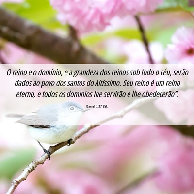 Picture 06 - Daniel 7:27 BSL - O reino e o domínio, e a grandeza dos reinos sob - Bible Verse Picture