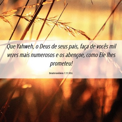 Picture 06 - Deuteronômio 1:11 BSL - Que Yahweh, o Deus de seus pais, faça de vocês - Bible Verse Picture