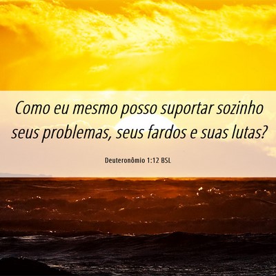 Picture 06 - Deuteronômio 1:12 BSL - Como eu mesmo posso suportar sozinho seus - Bible Verse Picture