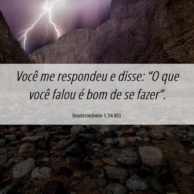 Picture 06 - Deuteronômio 1:14 BSL - Você me respondeu e disse: “O que você falou - Bible Verse Picture