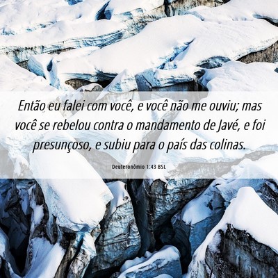 Picture 06 - Deuteronômio 1:43 BSL - Então eu falei com você, e você não me ouviu; - Bible Verse Picture