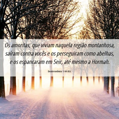 Picture 06 - Deuteronômio 1:44 BSL - Os amoritas, que viviam naquela região - Bible Verse Picture