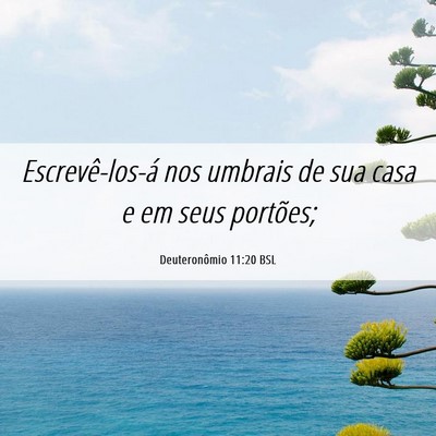 Picture 06 - Deuteronômio 11:20 BSL - Escrevê-los-á nos umbrais de sua casa e em seus - Bible Verse Picture