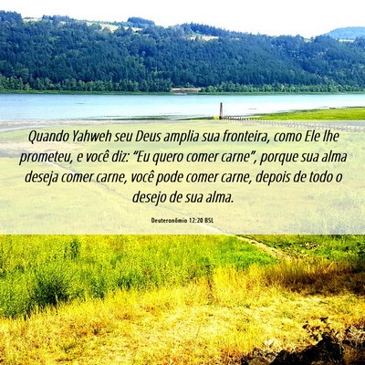 Picture 06 - Deuteronômio 12:20 BSL - Quando Yahweh seu Deus amplia sua fronteira, como - Bible Verse Picture