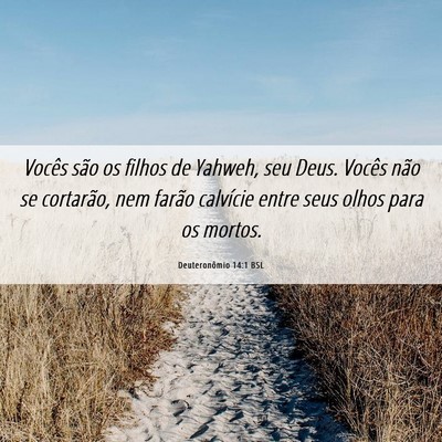 Picture 06 - Deuteronômio 14:1 BSL - Vocês são os filhos de Yahweh, seu Deus. Vocês - Bible Verse Picture