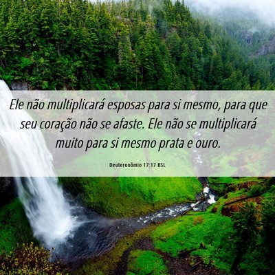 Picture 06 - Deuteronômio 17:17 BSL - Ele não multiplicará esposas para si mesmo, - Bible Verse Picture